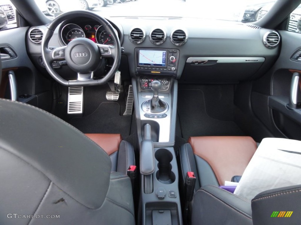 2008 Audi TT 3.2 quattro Coupe Saddle Brown Dashboard Photo #59614143