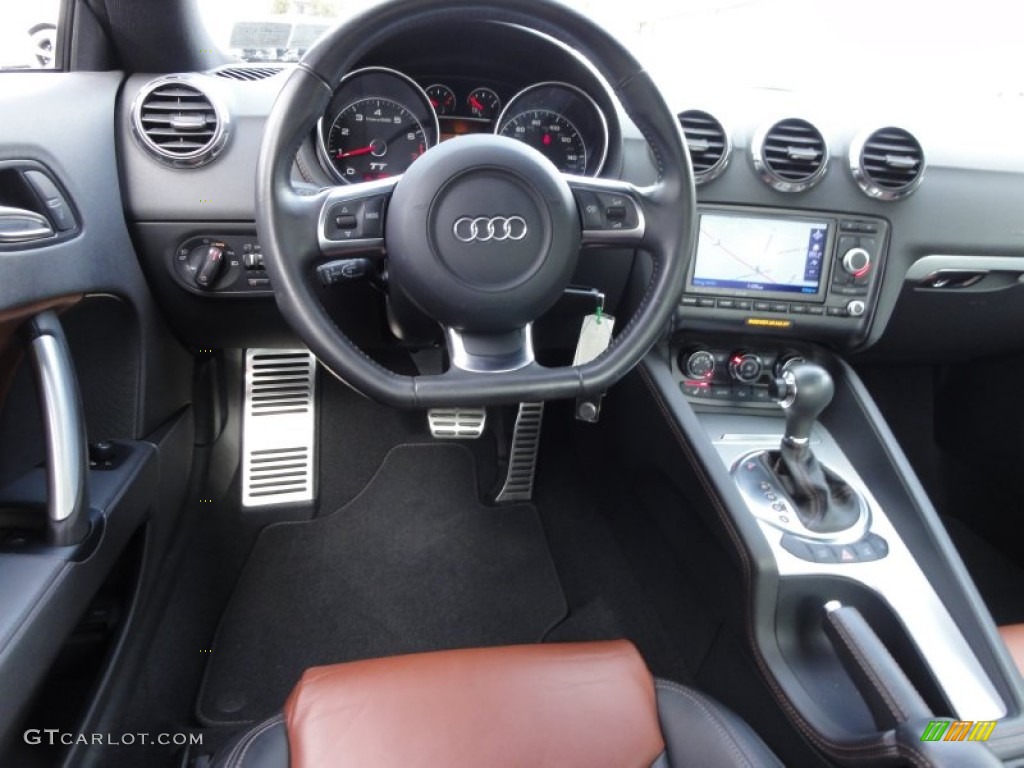 2008 Audi TT 3.2 quattro Coupe Saddle Brown Dashboard Photo #59614179