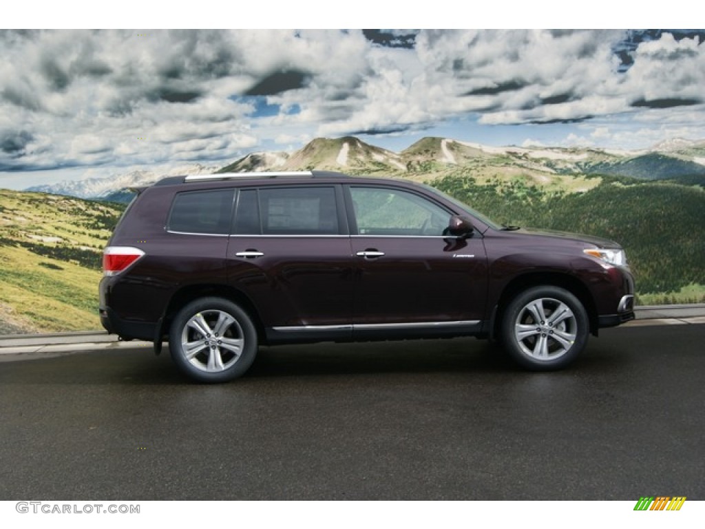 2012 Highlander Limited 4WD - Sizzling Crimson Mica / Ash photo #2