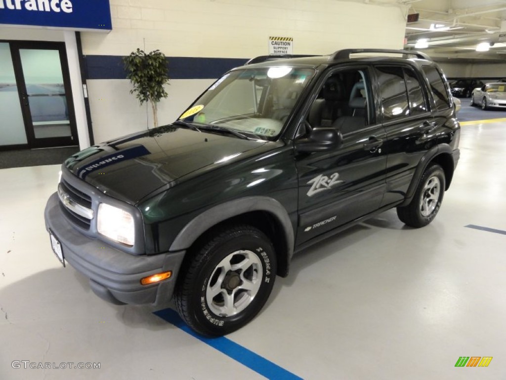 2003 Tracker ZR2 4WD Hard Top - Dark Green Metallic / Medium Gray photo #1