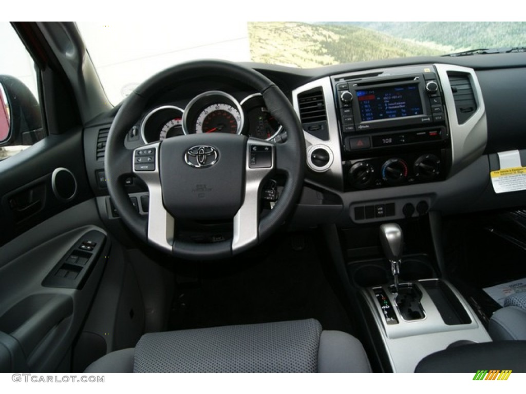 2012 Tacoma V6 TRD Sport Double Cab 4x4 - Barcelona Red Metallic / Graphite photo #10