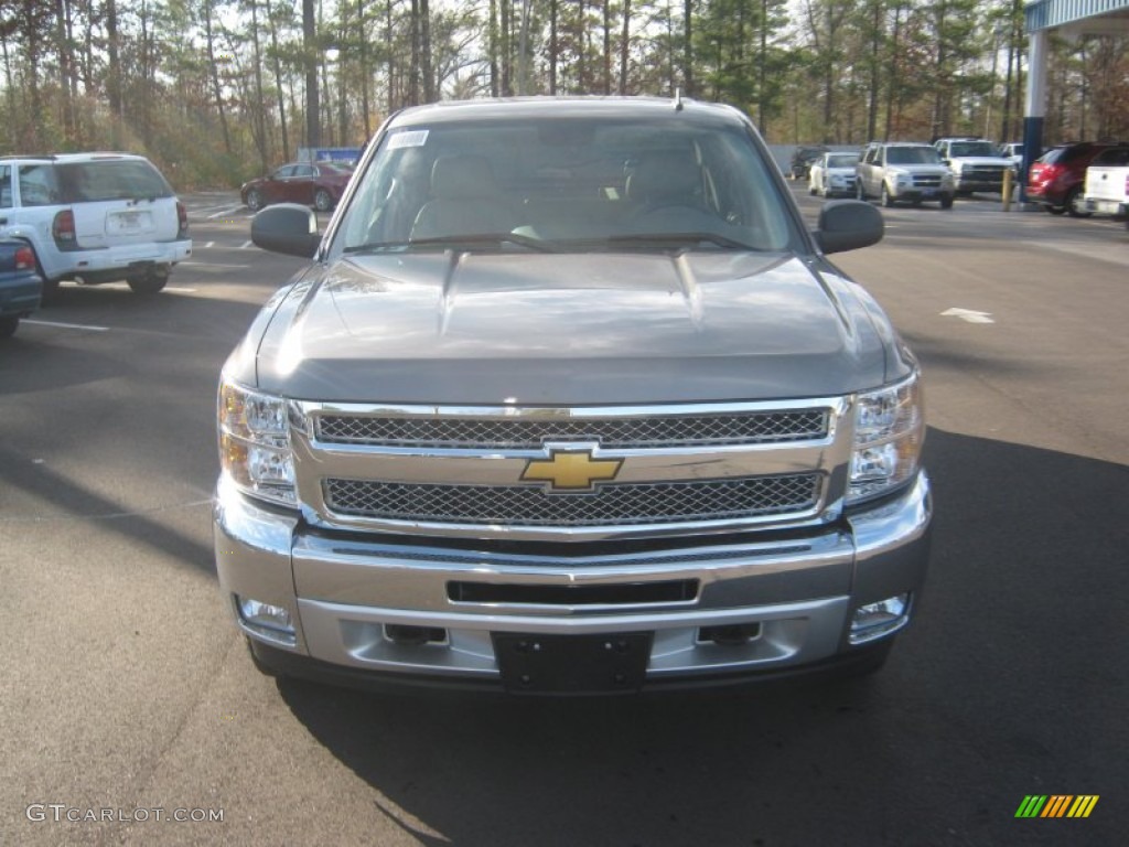 2012 Silverado 1500 LT Crew Cab 4x4 - Mocha Steel Metallic / Light Cashmere/Dark Cashmere photo #8