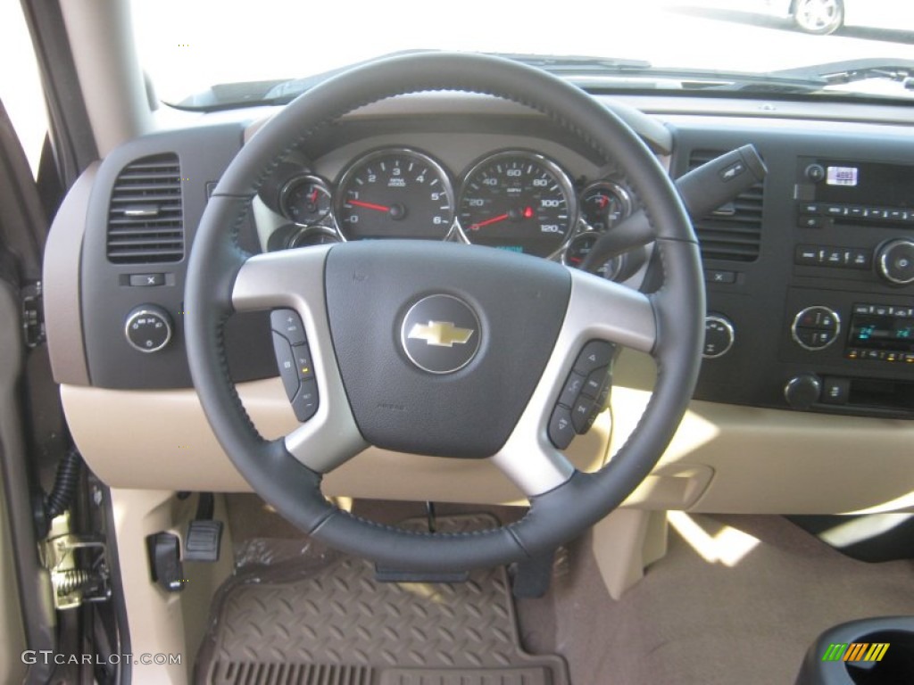 2012 Silverado 1500 LT Crew Cab 4x4 - Mocha Steel Metallic / Light Cashmere/Dark Cashmere photo #10