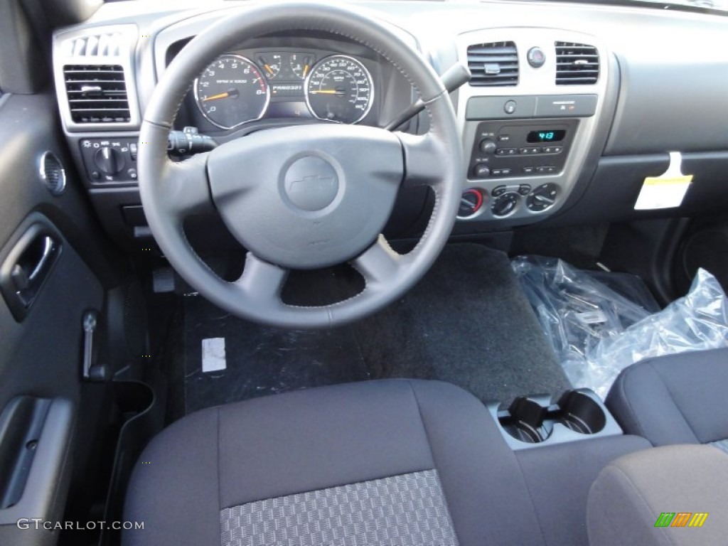 2012 Chevrolet Colorado Work Truck Regular Cab Ebony Dashboard Photo #59616510