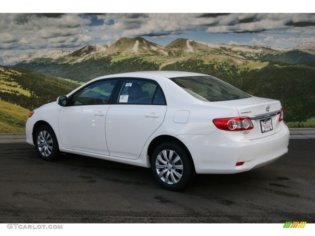 2012 Corolla LE - Super White / Ash photo #3