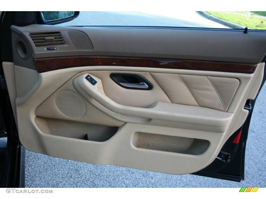 2003 BMW 5 Series 540i Sedan Sand Beige Door Panel Photo #59617068