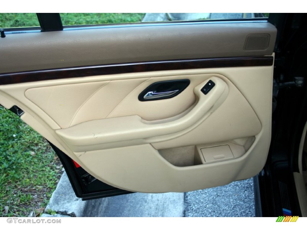 2003 BMW 5 Series 540i Sedan Sand Beige Door Panel Photo #59617080
