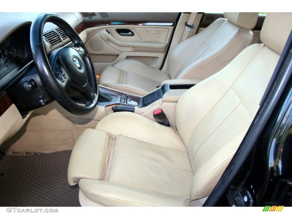 Sand Beige Interior 2003 BMW 5 Series 540i Sedan Photo #59617191