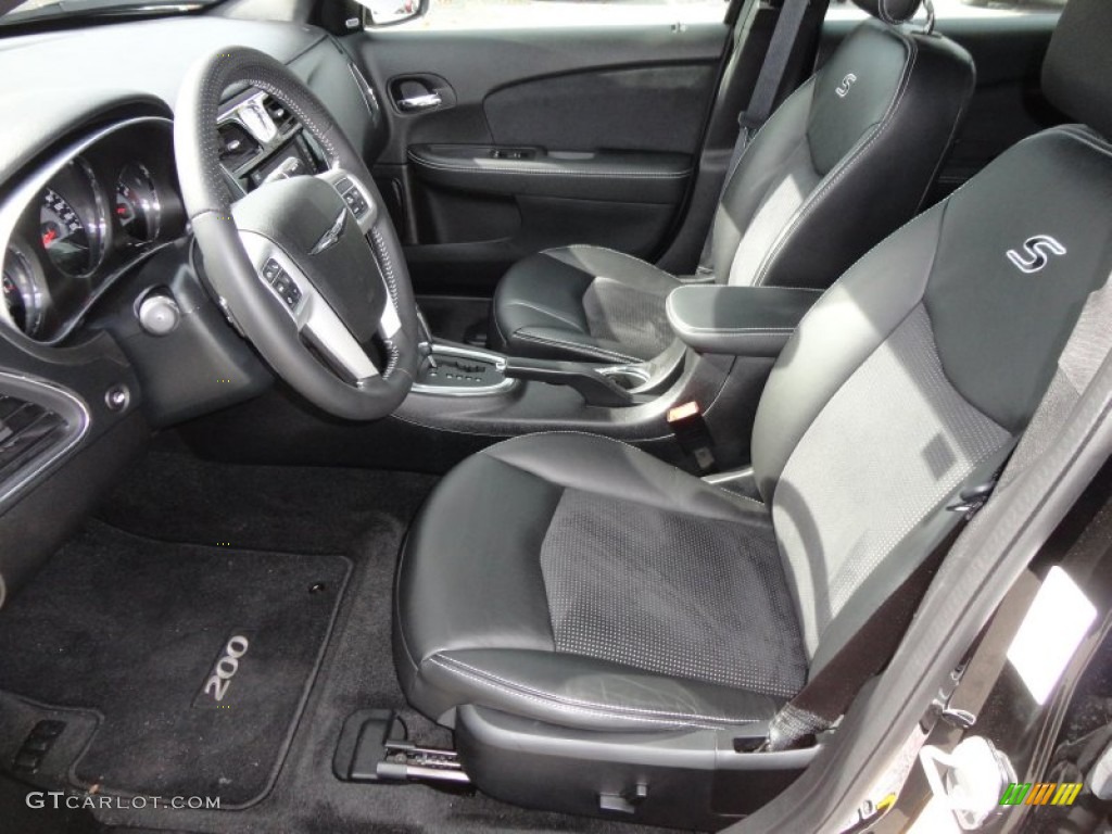 Black Interior 2011 Chrysler 200 S Photo #59617302