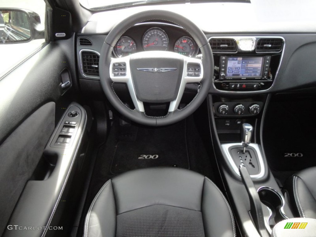 2011 Chrysler 200 S Black Dashboard Photo #59617317