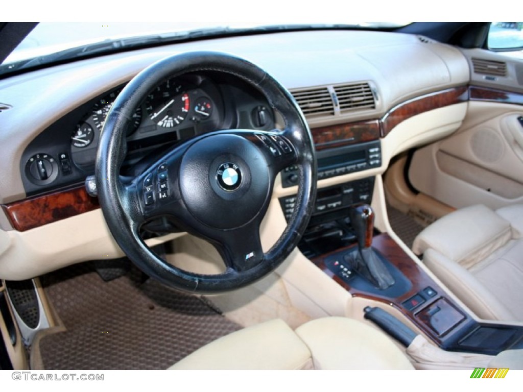 2003 BMW 5 Series 540i Sedan Sand Beige Dashboard Photo #59617334