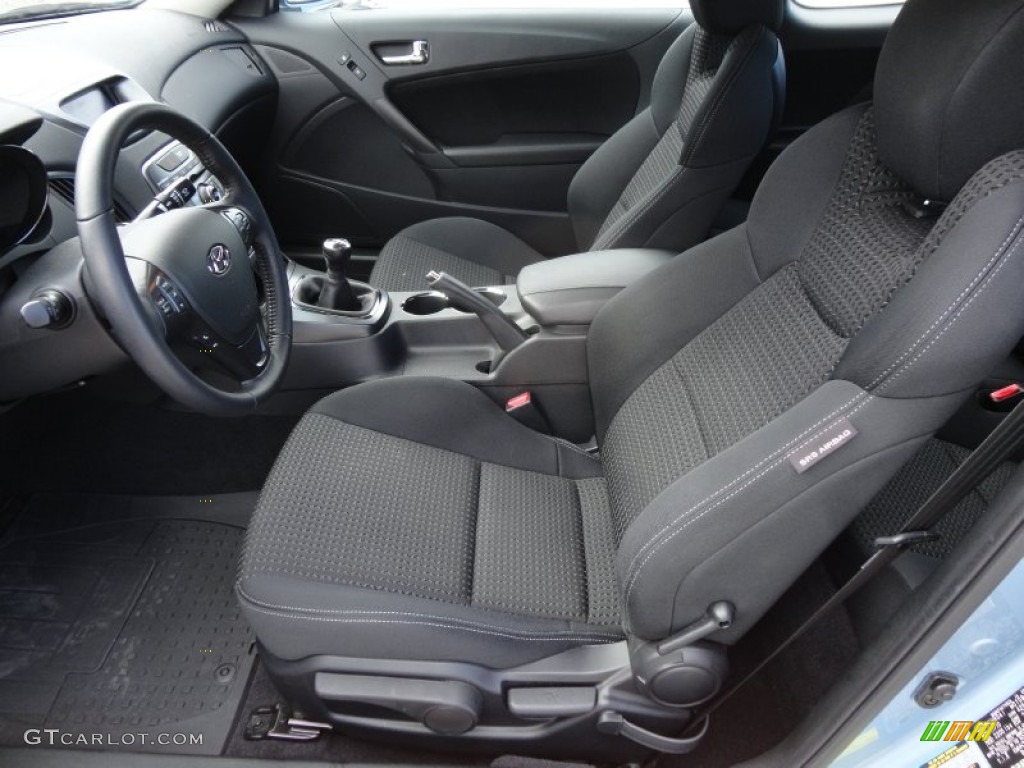 Black Cloth Interior 2011 Hyundai Genesis Coupe 2.0T Photo #59617509