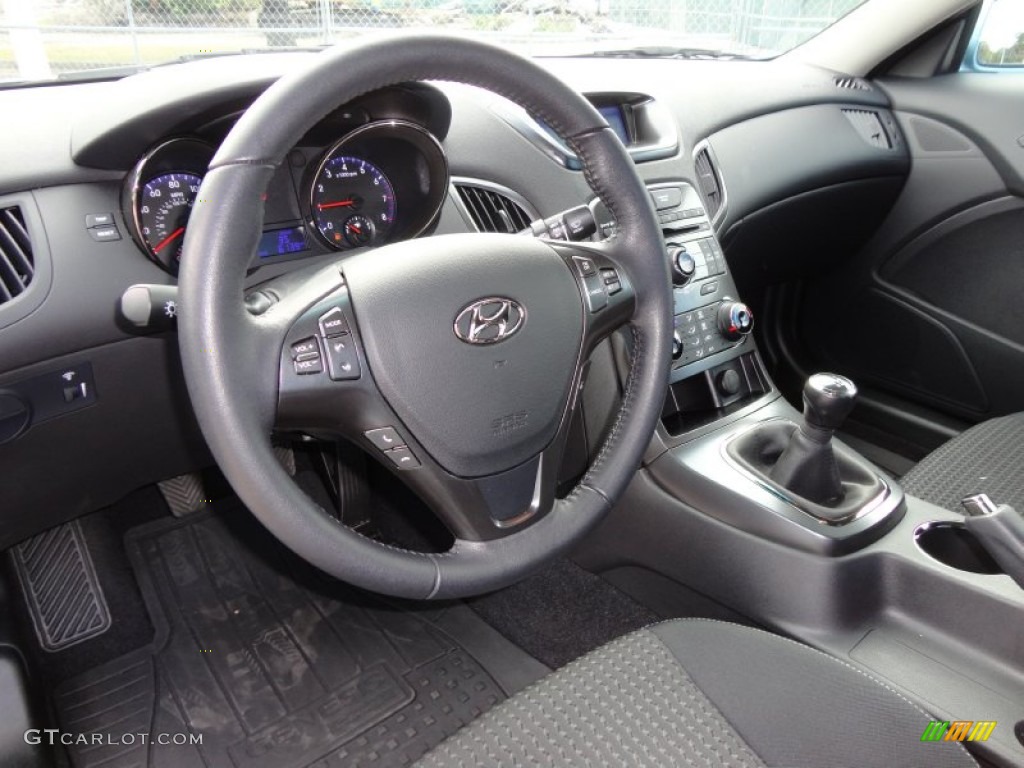 Black Cloth Interior 2011 Hyundai Genesis Coupe 2.0T Photo #59617527