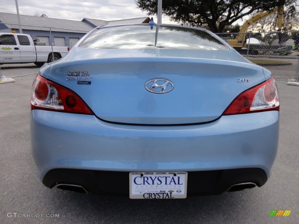 2011 Genesis Coupe 2.0T - Acqua Minerale Blue / Black Cloth photo #7