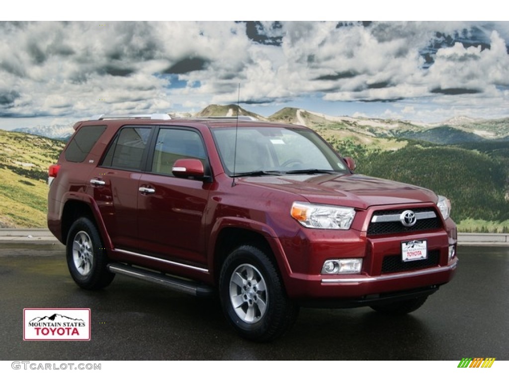 2012 4Runner SR5 4x4 - Salsa Red Pearl / Beige photo #1