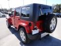 2010 Flame Red Jeep Wrangler Unlimited Sahara 4x4  photo #3