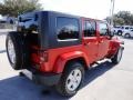 2010 Flame Red Jeep Wrangler Unlimited Sahara 4x4  photo #9