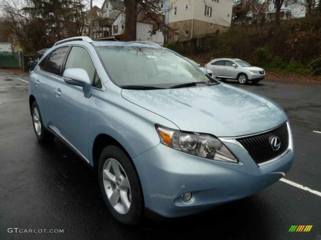 2012 RX 350 AWD - Cerulean Blue Metallic / Light Gray photo #6