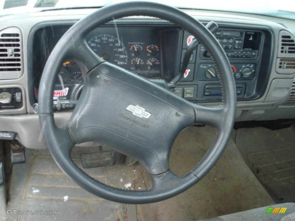 1996 Chevrolet C/K K1500 Regular Cab 4x4 Gray Steering Wheel Photo #59620842