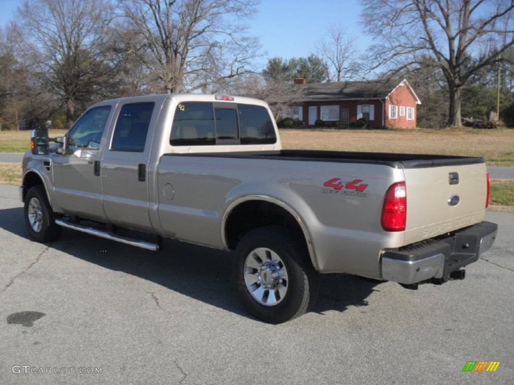 Pueblo Gold Metallic 2008 Ford F250 Super Duty Lariat Crew Cab 4x4 Exterior Photo #59621052