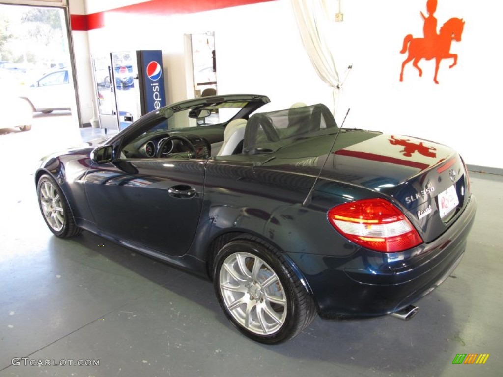 2005 SLK 350 Roadster - Capri Blue Metallic / Ash Grey photo #2