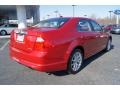 2011 Red Candy Metallic Ford Fusion SEL V6  photo #3