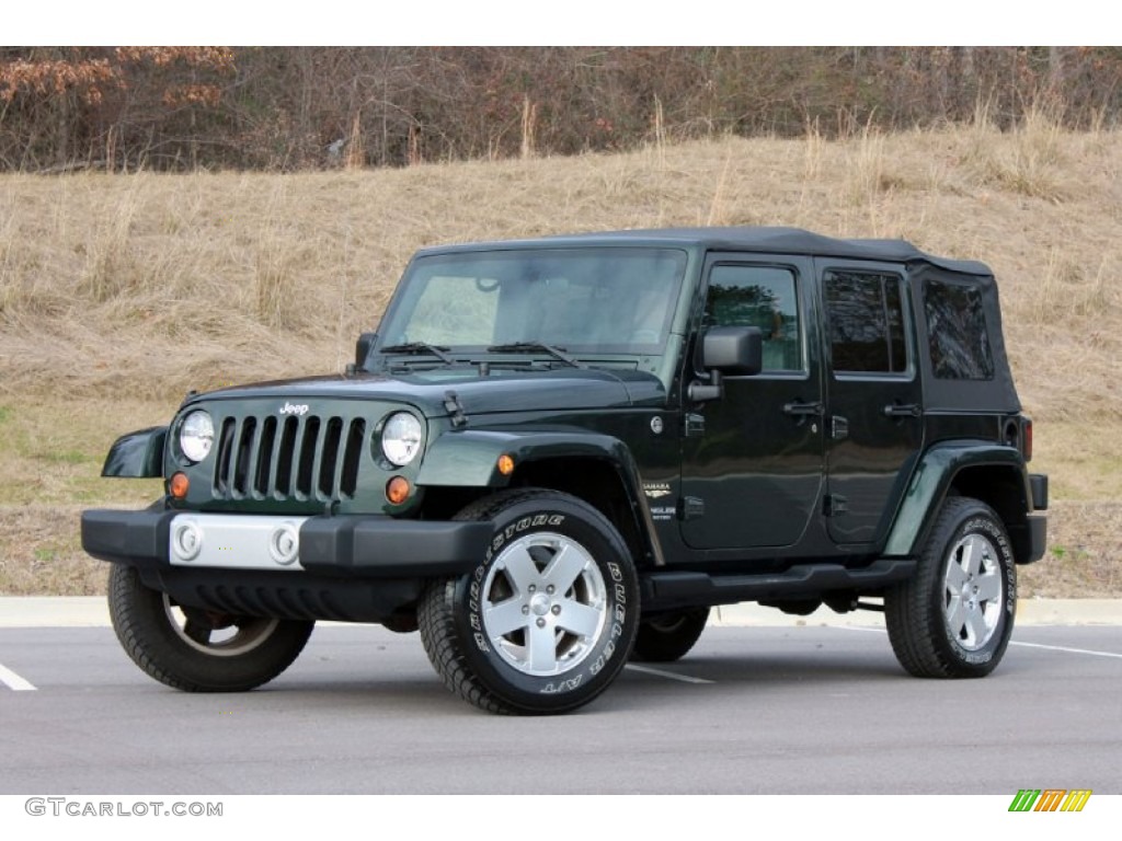 Natural Green Pearl 2010 Jeep Wrangler Unlimited Sahara 4x4 Exterior Photo #59623773