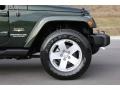 2010 Natural Green Pearl Jeep Wrangler Unlimited Sahara 4x4  photo #13