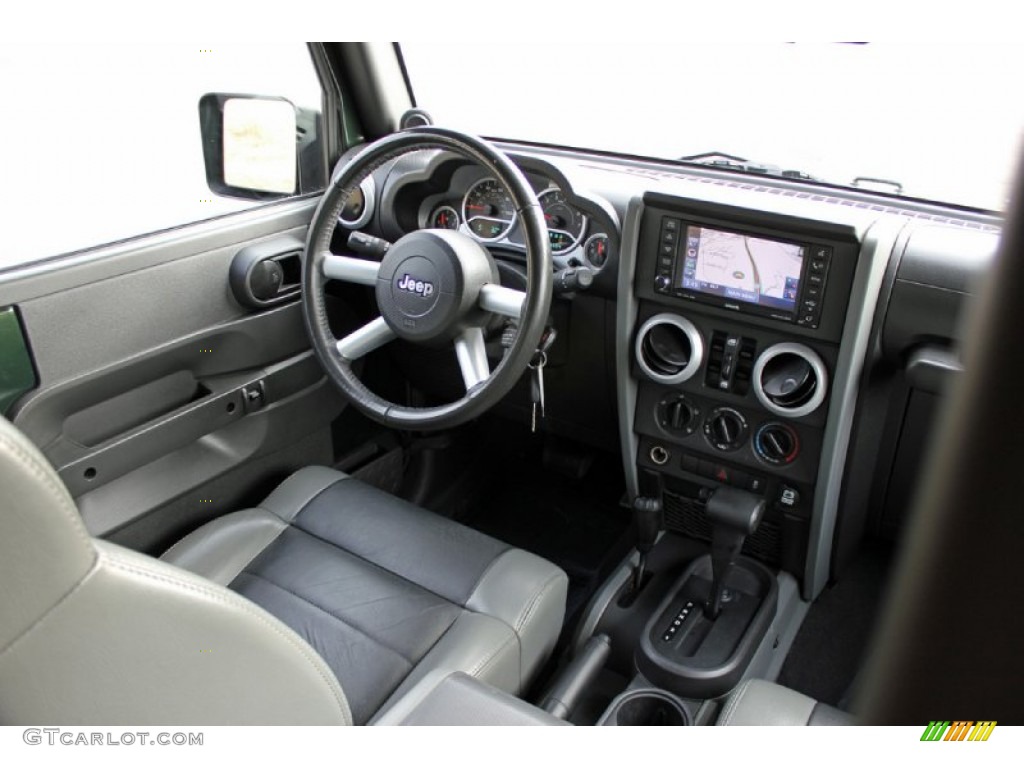 2010 Jeep Wrangler Unlimited Sahara 4x4 Dark Slate Gray/Medium Slate Gray Dashboard Photo #59624007