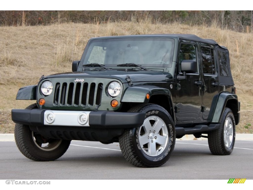 Natural Green Pearl 2010 Jeep Wrangler Unlimited Sahara 4x4 Exterior Photo #59624241