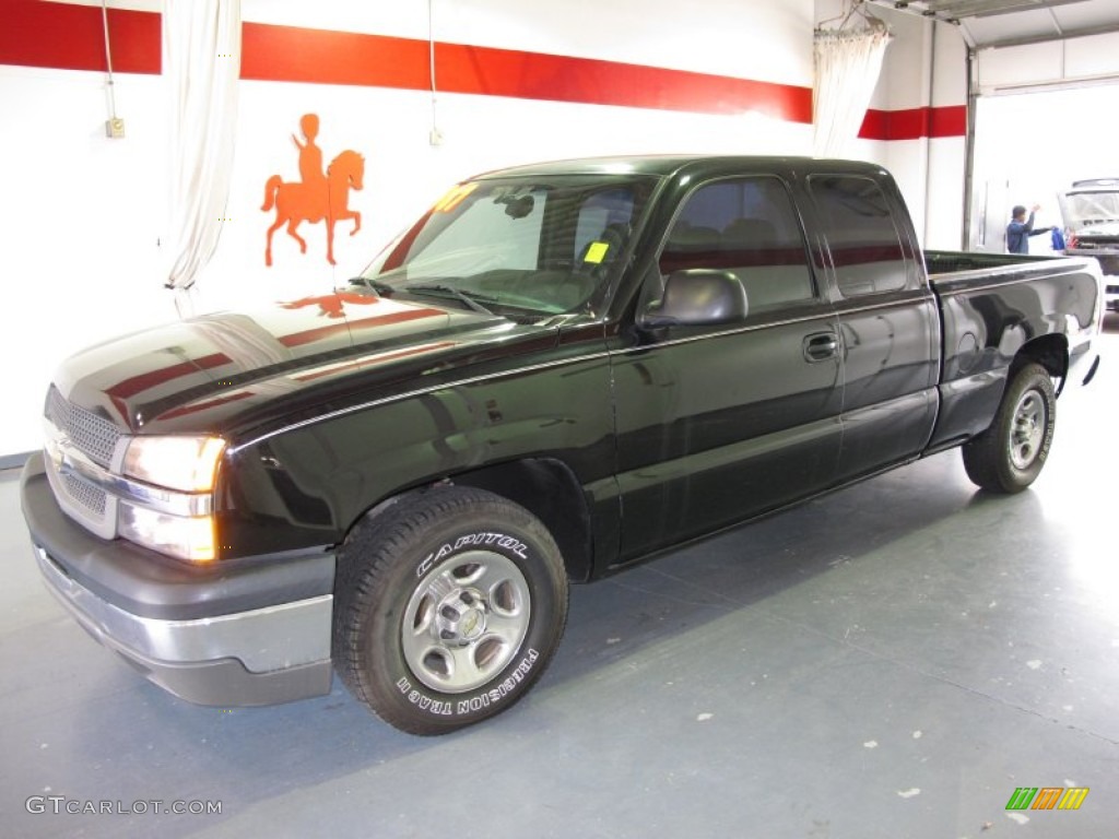 2004 Silverado 1500 LT Extended Cab - Black / Dark Charcoal photo #1