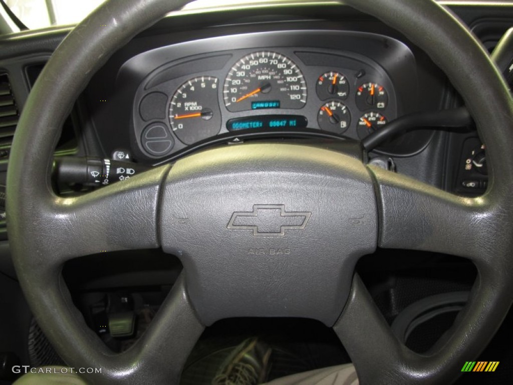 2004 Chevrolet Silverado 1500 LT Extended Cab Dark Charcoal Steering Wheel Photo #59624787