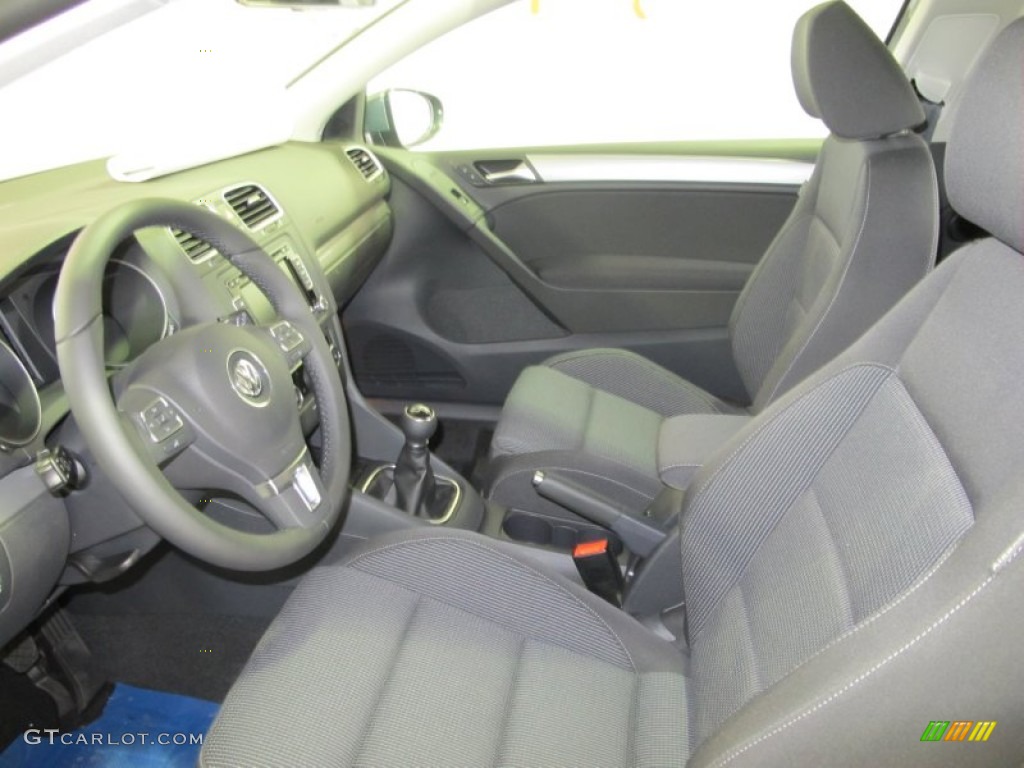 Titan Black Interior 2012 Volkswagen Golf 2 Door TDI Photo #59625069