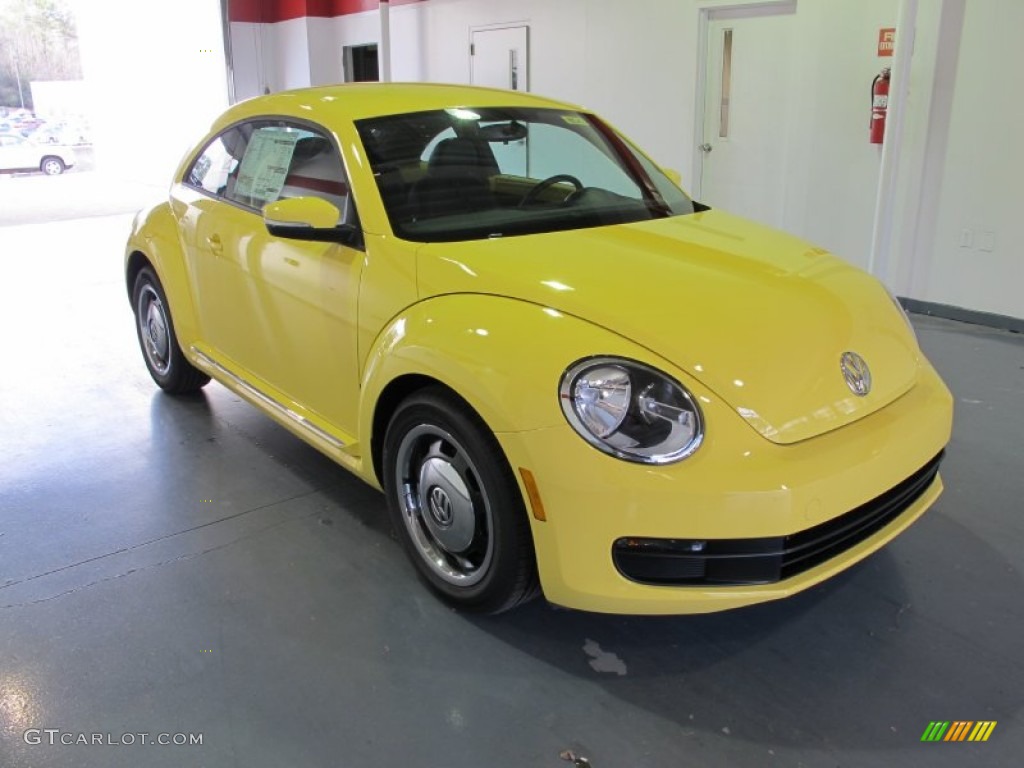 Saturn Yellow 2012 Volkswagen Beetle 2.5L Exterior Photo #59625321