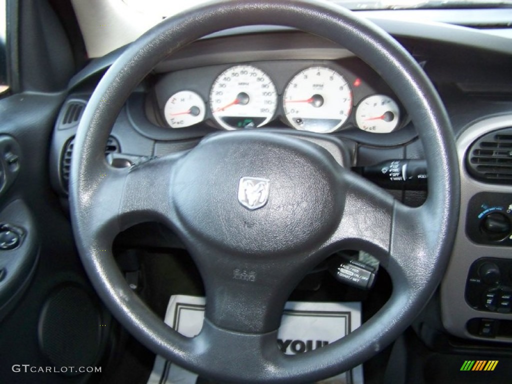 2005 Dodge Neon SXT Dark Slate Gray Steering Wheel Photo #59625324