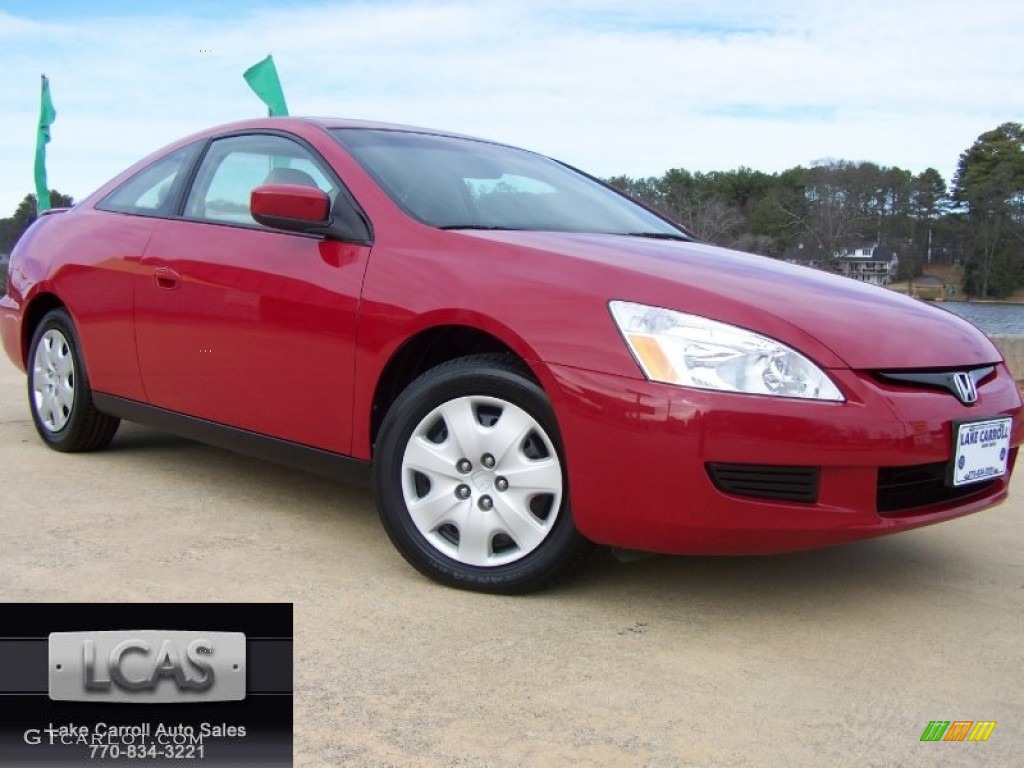 2003 Accord LX V6 Sedan - San Marino Red / Ivory photo #1