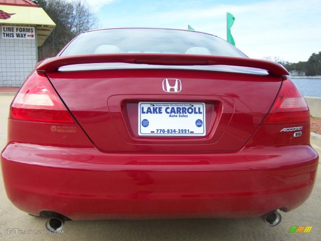 2003 Accord LX V6 Sedan - San Marino Red / Ivory photo #4