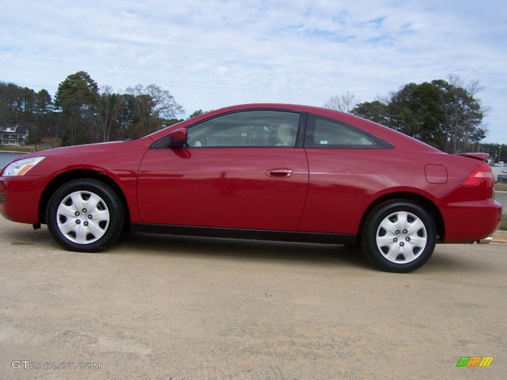 2003 Accord LX V6 Sedan - San Marino Red / Ivory photo #8