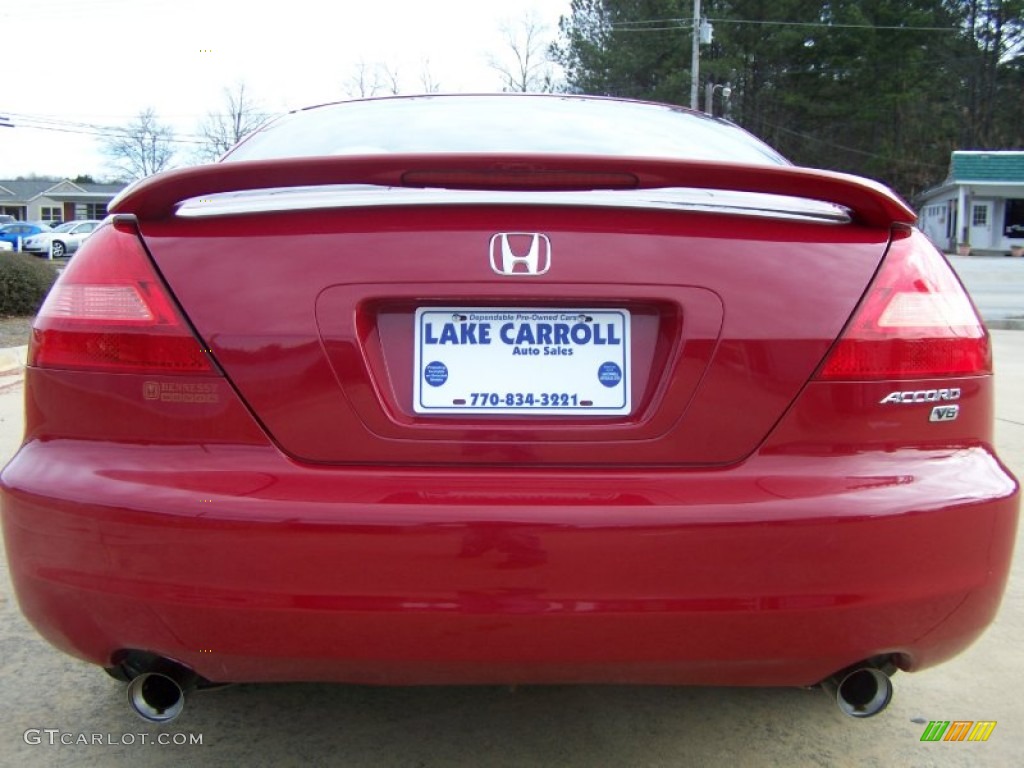 2003 Accord LX V6 Sedan - San Marino Red / Ivory photo #36