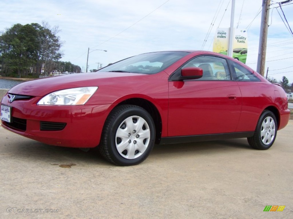 2003 Accord LX V6 Sedan - San Marino Red / Ivory photo #38