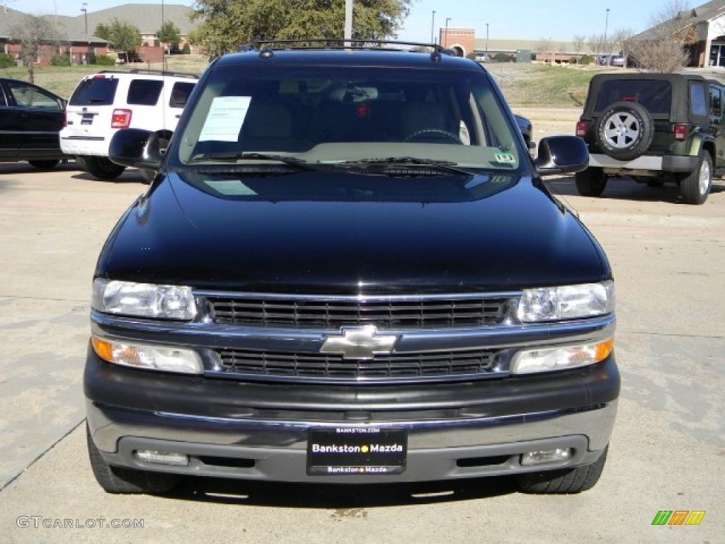 2003 Suburban 1500 LT - Black / Tan/Neutral photo #2
