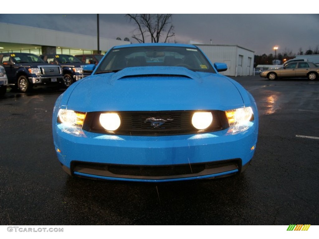 Grabber Blue 2012 Ford Mustang GT Premium Coupe Exterior Photo #59629005