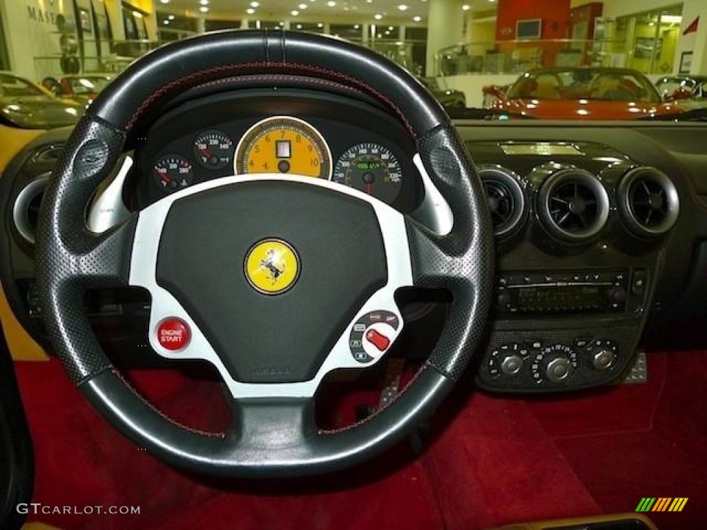 2006 Ferrari F430 Spider F1 Tan Steering Wheel Photo #59629039