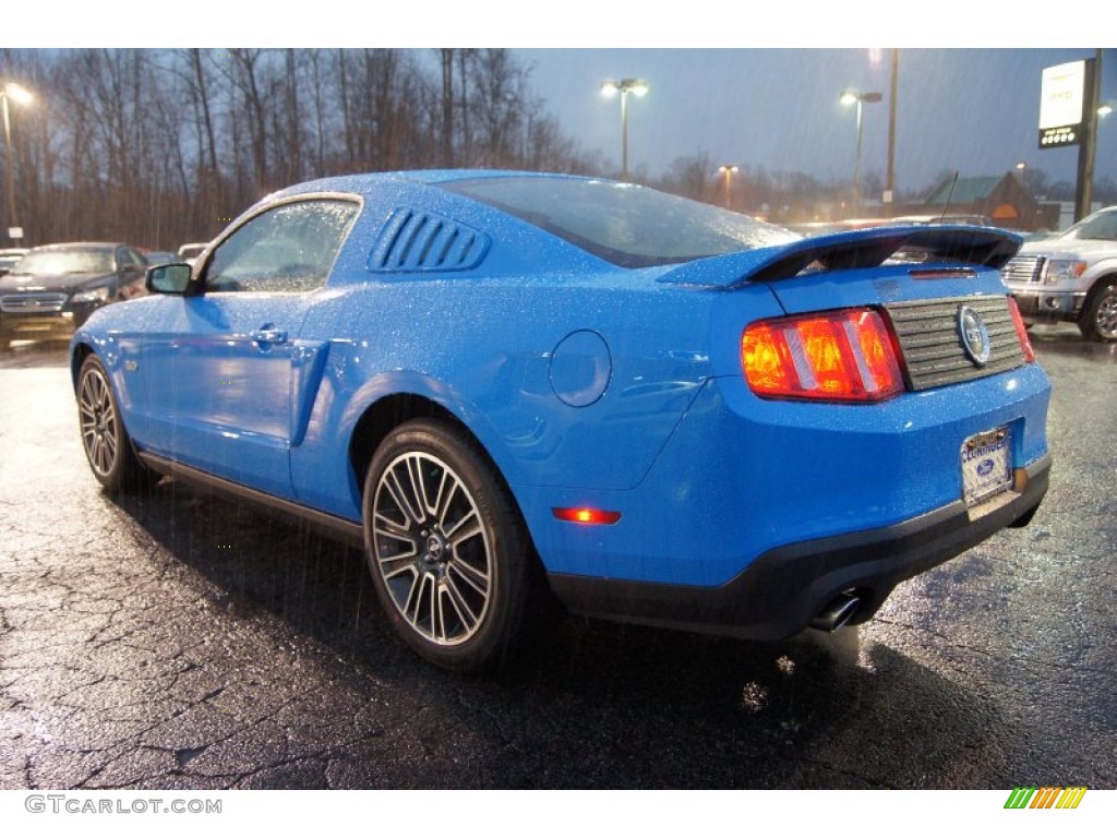 Grabber Blue 2012 Ford Mustang GT Premium Coupe Exterior Photo #59629212