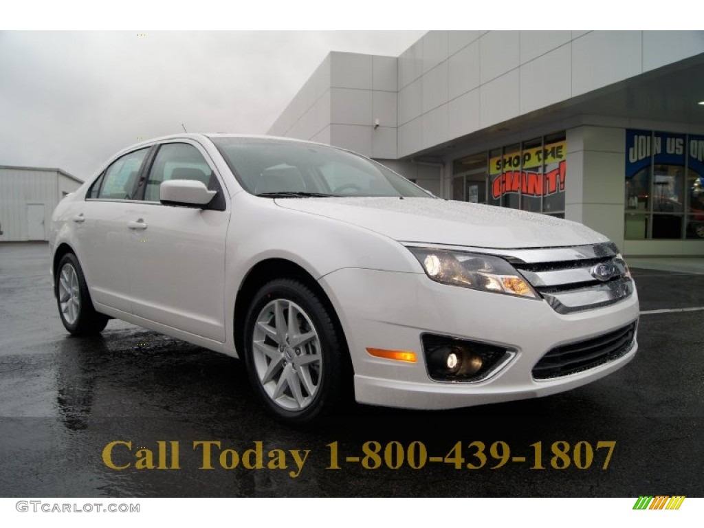 White Platinum Tri-Coat Ford Fusion