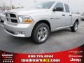2012 Bright Silver Metallic Dodge Ram 1500 Express Quad Cab  photo #1