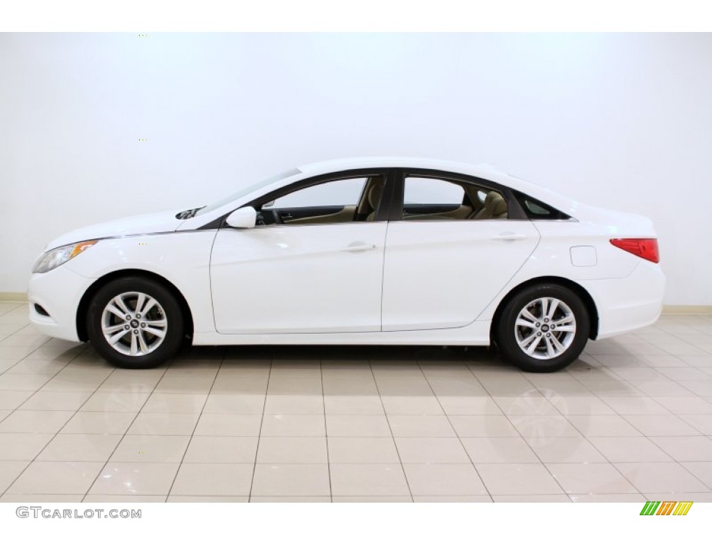 Pearl White 2011 Hyundai Sonata GLS Exterior Photo #59631234