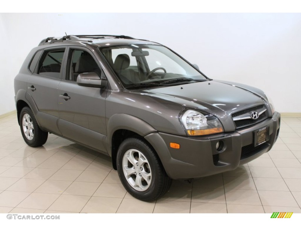 Dark Titanium Gray 2009 Hyundai Tucson SE V6 Exterior Photo #59631330