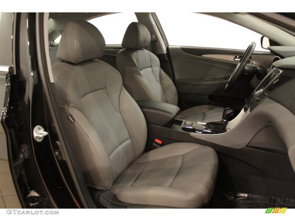 Gray Interior 2011 Hyundai Sonata Hybrid Photo #59631721