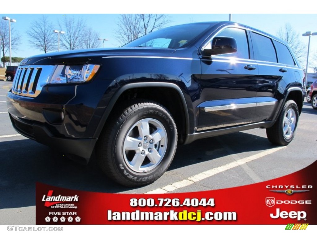 2012 Grand Cherokee Laredo - True Blue Pearl / Dark Graystone/Medium Graystone photo #1